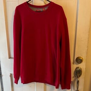 Izod Men's Classic Red Crewneck Sweatshirt